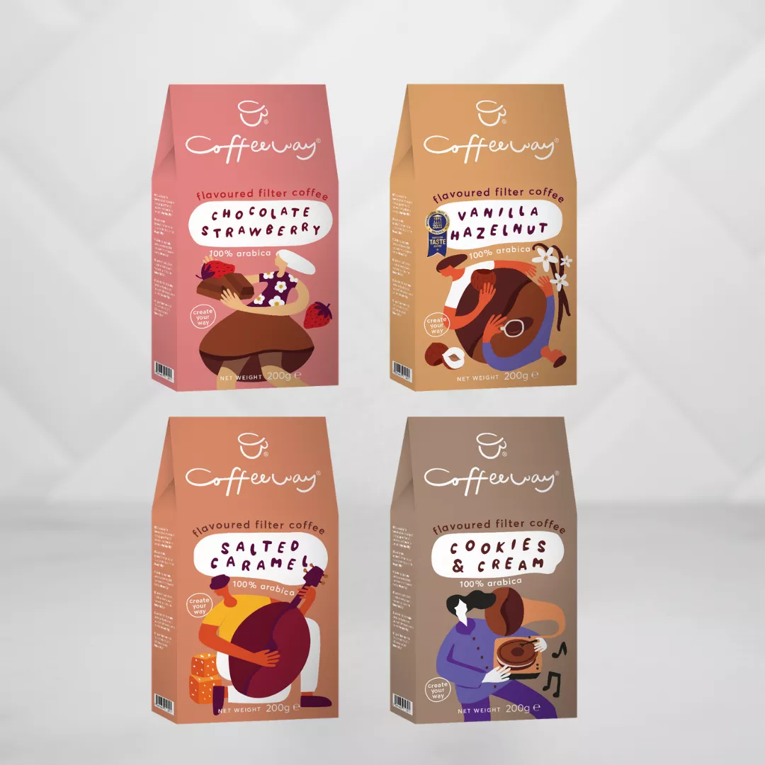 Beanies Flavour Bundle of Ground Coffee 4 x 200g